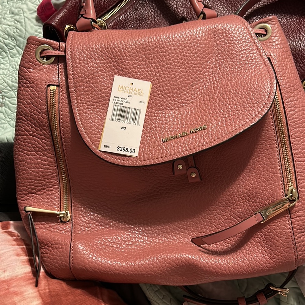 Large leather backpack - Picture 4 of 4
